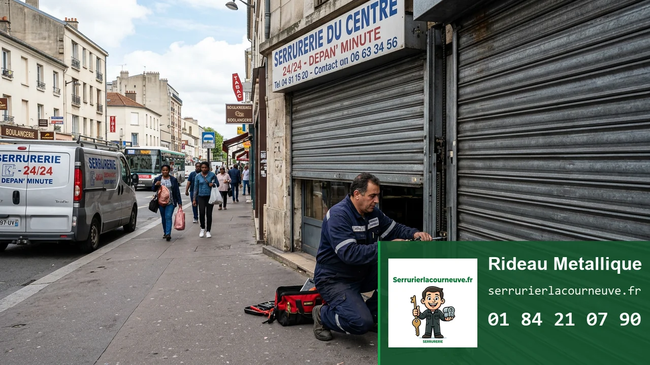 Rideau métallique en panne à La Courneuve : causes, dépannage et prix